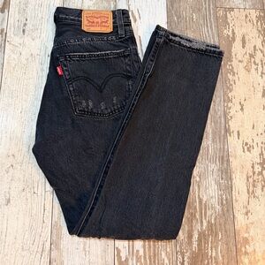 Levi's 501 high rise Black Jeans W25 L30
